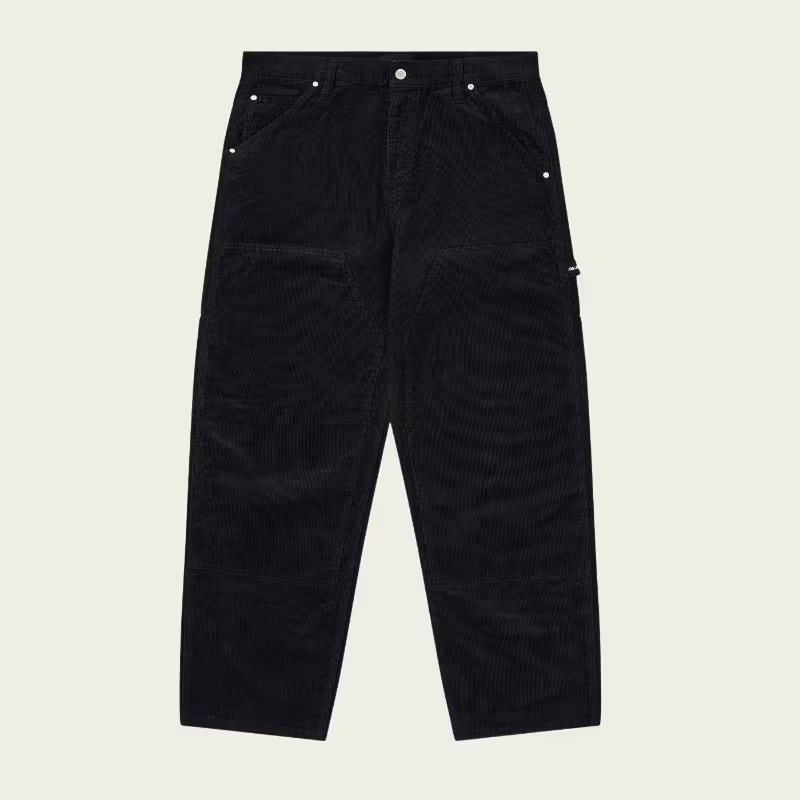 NEEDLE CORD DOUBLE KNEE PANT BLACK NEEDLE CORD DOUBLE KNEE PANT BLACK