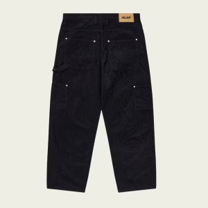 NEEDLE CORD DOUBLE KNEE PANT BLACK