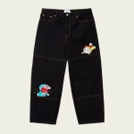PALACE DORAEMON P90 JEAN BLACK STONE WASH