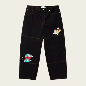 PALACE DORAEMON P90 JEAN BLACK STONE WASH