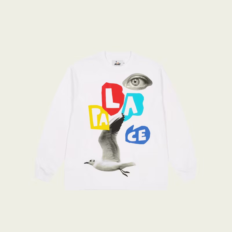 PALACE JCC Longsleeve White PALACE JCC Longsleeve White