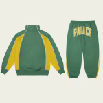 PALACE MEN’S COURTSIDE TRACKSUIT RACEY GREEN SUNNY YELLOW