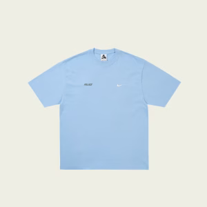 PALACE NIKE FONT SWOOSH T-SHIRT SKY BLUE