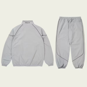 PALACE PRO TEAM PIPED SHELL TRACKSUIT GREY
