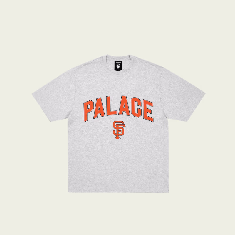 PALACE SAN FRANCISCO GIANTS T-SHIRT GREY MARL PALACE SAN FRANCISCO GIANTS T-SHIRT GREY MARL