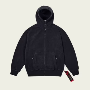 POLARTEC LAZER ZIP HOOD BLACK
