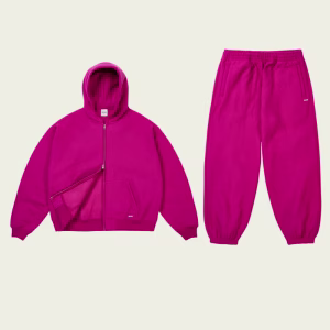 UNISEX ZIP TRACKSUIT HEAVY PINK