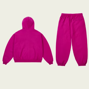 UNISEX ZIP TRACKSUIT HEAVY PINK
